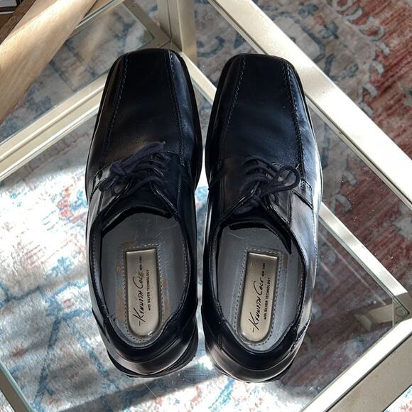 Kenneth Cole New York Black Leather Dress Shoes- Size 9 - Picture 7 of 10